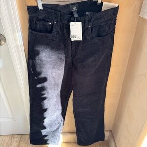 H&M corduroy Men's Black pants